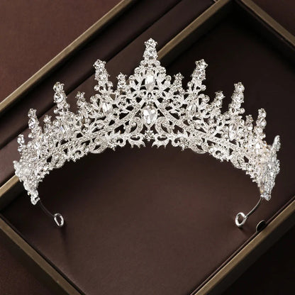 Bridal Wedding Jewelry 4-piece Set, Alloy Crystal Crown&Crystal Necklace&Earrings Women's Classic Wedding Tiaras    Home Decor Supply | Online Retail | ShoreShopper.com