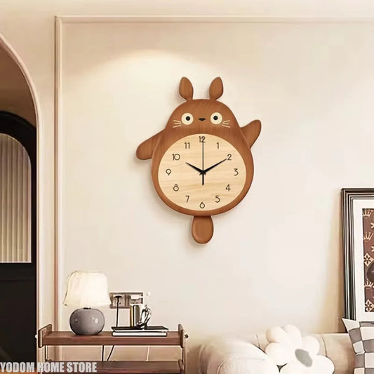 Cartoon Cat Design Wall Clock Wooden Sway Hanging Clock Decorative Painting For Restaurant Home Decor Gift    Home Decor Supply | Online Retail | ShoreShopper.com