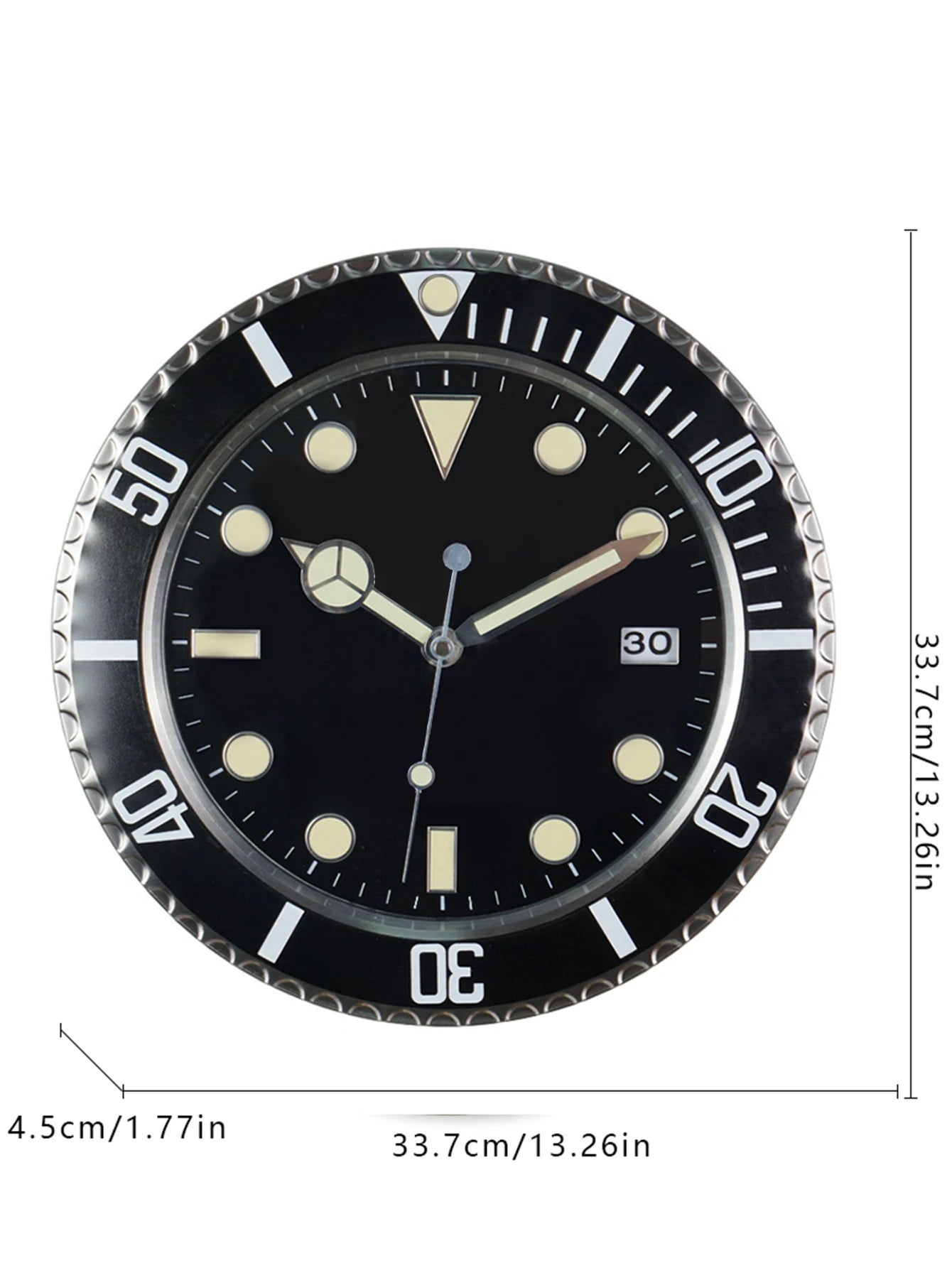 Metal Creative Art Design Digital Luminescent Clock 13"    Home Decor Supply | Online Retail | ShoreShopper.com
