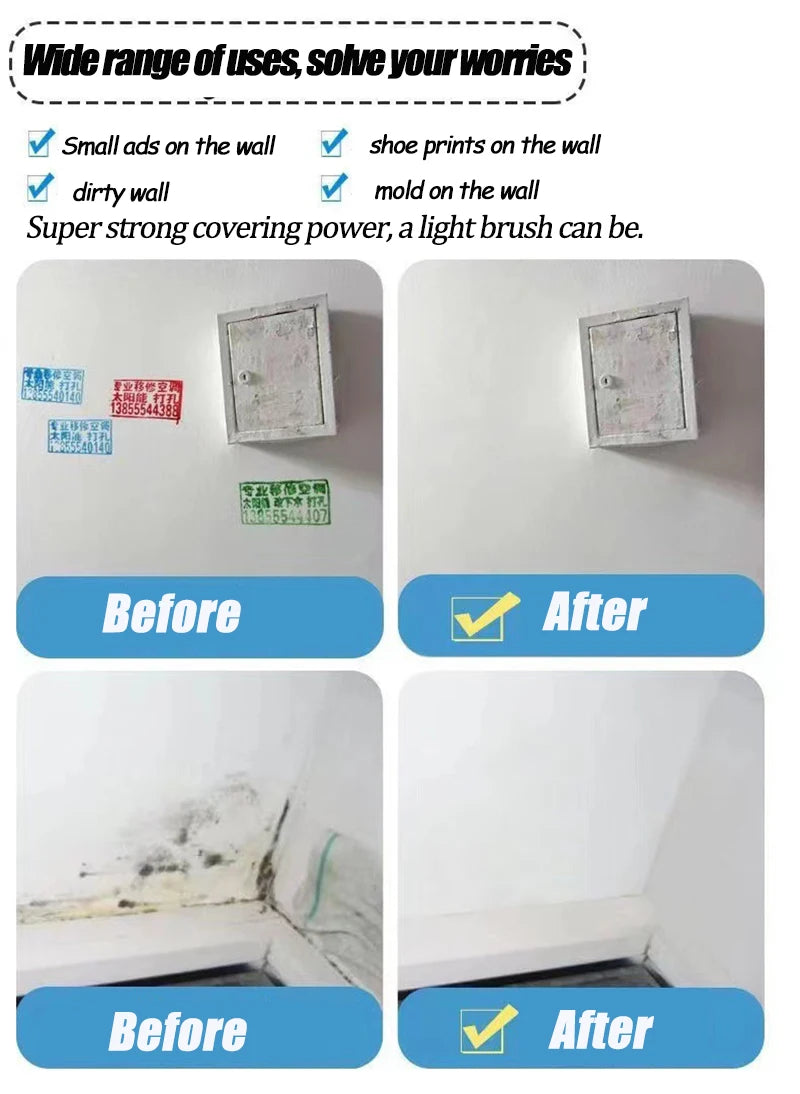 100g White Pink Wall Small Roller Brush Paint Interior Wall Repair Household Wall Graffiti Repair Environmental Protection Paint    Home Decor Supply | Online Retail | ShoreShopper.com