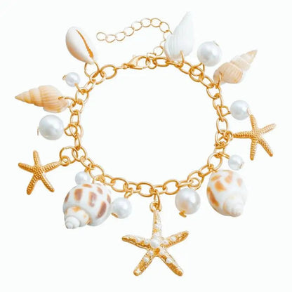 1Pc Boho Beach Shells Waist Chain Women's Starfish Pearl Tassel Pendant Belt Vacation Style Versatile Match Gift Accessories    Your Coastal Marketplace | Shoreshopper.com