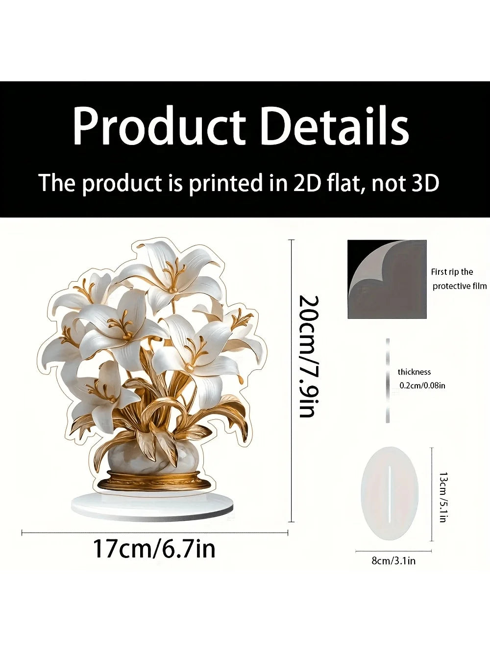 1 piece of lily desktop decoration ornament suitable for living room desktop and office decoraValentine Day wedding decor gifts    Home Decor Supply | Online Retail | ShoreShopper.com