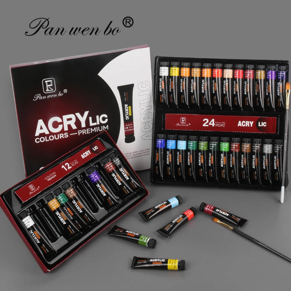 Acrylic Paint Set 6/12 Colors 25ml,Water-Proof Portable Art Rich Pigments for DlY Craft,Drawing,Painting,Canvas, Rock    Home Decor Supply | Online Retail | ShoreShopper.com