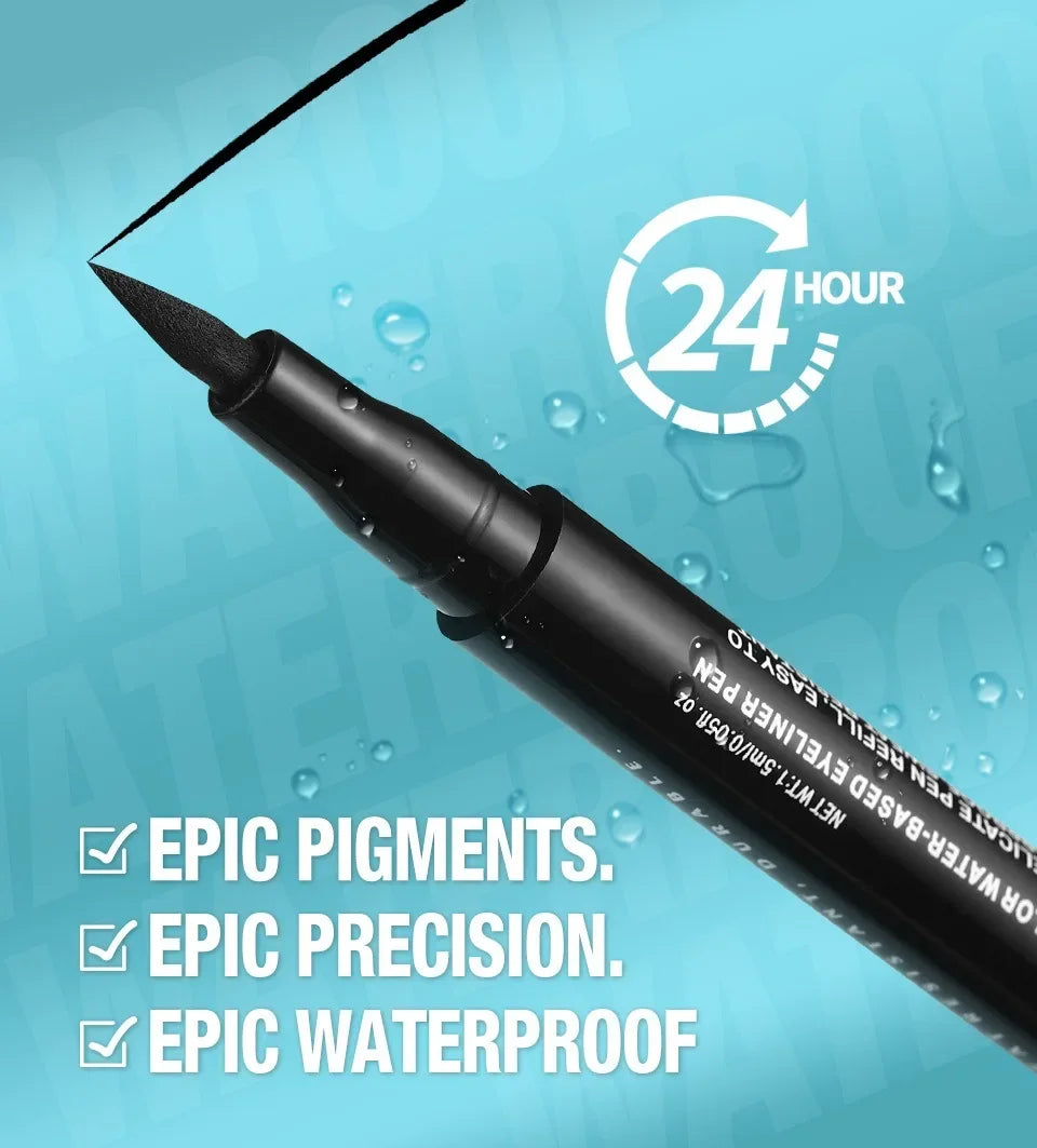 Red Wine Black Waterproof Eyeliner Pencil Untra-fine Liquid Eye Liner Pen Quick Dry Long Lasting Non Smudge Makeup Cosmetics - ShoreCo.Shop
