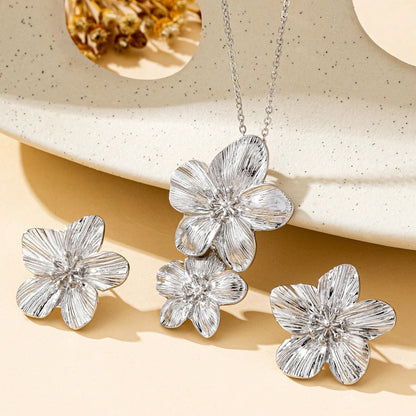 A Set of Women's Jewelry Set, Flower Necklace, Earrings, Simple Set, Suitable for Daily Wear and Gift Giving    Home Decor Supply | Online Retail | ShoreShopper.com