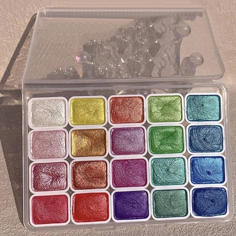 Art Watercolor Paint Oil Painting High Saturation Popular Semi-Solid 20 grids Color pigment    Home Decor Supply | Online Retail | ShoreShopper.com