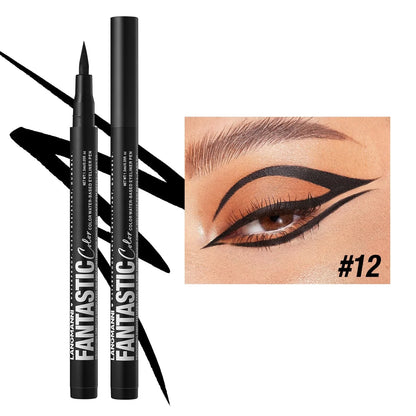 Red Wine Black Waterproof Eyeliner Pencil Untra-fine Liquid Eye Liner Pen Quick Dry Long Lasting Non Smudge Makeup Cosmetics - ShoreCo.Shop