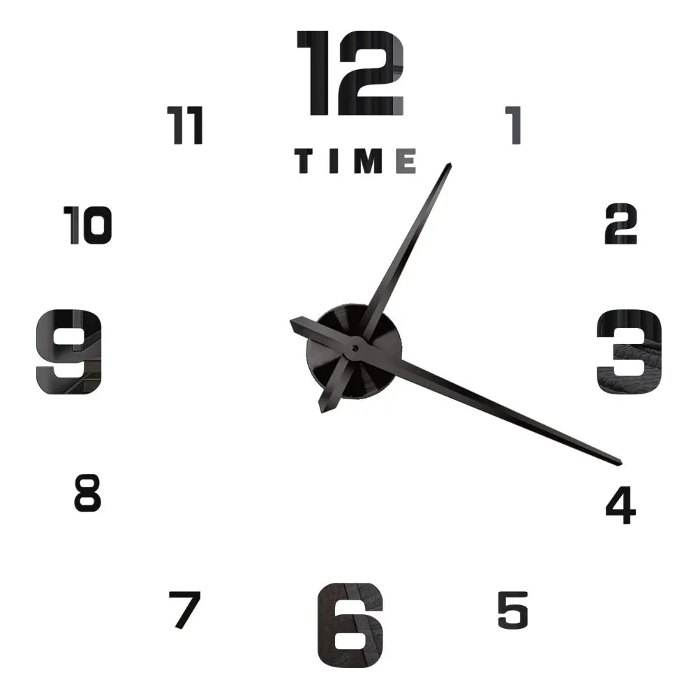Large Wall Clock Quartz Needle 3D DIY 27" 37" or 47" Wall Clock    Home Decor Supply | Online Retail | ShoreShopper.com