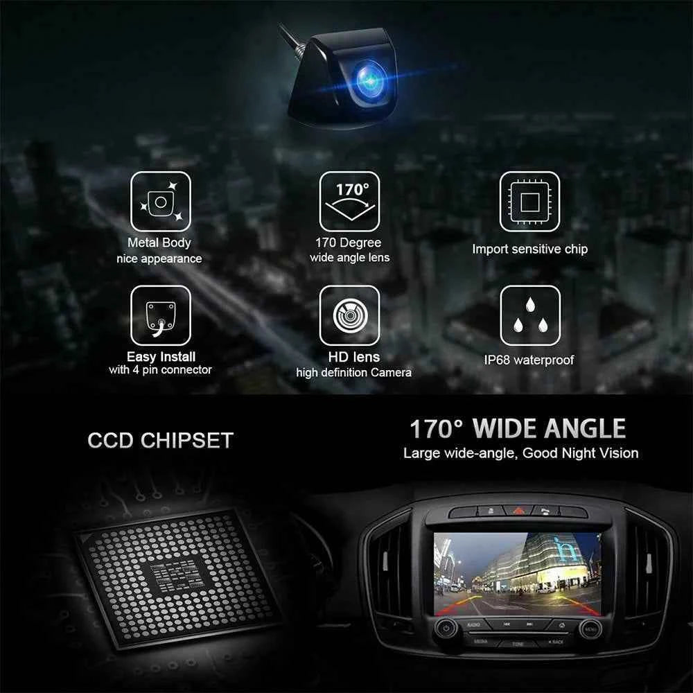 HD 170° Vehicle Camera Waterproof Rear View Parking Cam Auto Car Car Reverse Backup Universal Night Vision CCD HD Automobiles