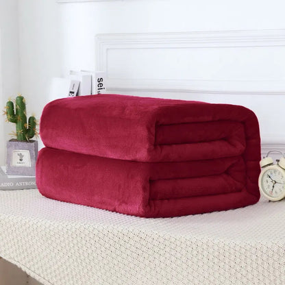 Fluffy Cloud Mink Fur Blanket Flannel Plush Comfortable Thickened and Warm Soft Sofa Throw Blanket  For Air-Conditioned Room    Your Coastal Marketplace | Shoreshopper.com