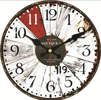 Creative wooden wall clock 30cm MDF density board silent quartz clock    Home Decor Supply | Online Retail | ShoreShopper.com