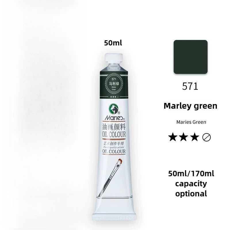 Maries Oil Paint 50ML Oil Painting Art Creation Pigment Large Oil Paint Paint Single Commonly Used 24 Colors    Home Decor Supply | Online Retail | ShoreShopper.com