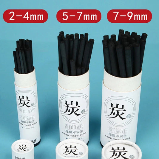 25Pcs Art Charcoal Sticks Charcoal Pencils Sketching Drawing Art Supplies For DIY Student Hobbyist Beginner Artist    Home Decor Supply | Online Retail | ShoreShopper.com