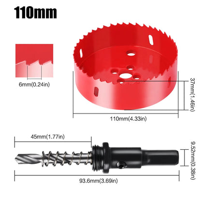 1pc 15-200mm M42 Bi-Metal Hole Saw HSS Drill Bit for Metal Iron Aluminum Stainless Plastic DIY Wood Cutter Tools    Home Decor Supply | Online Retail | ShoreShopper.com