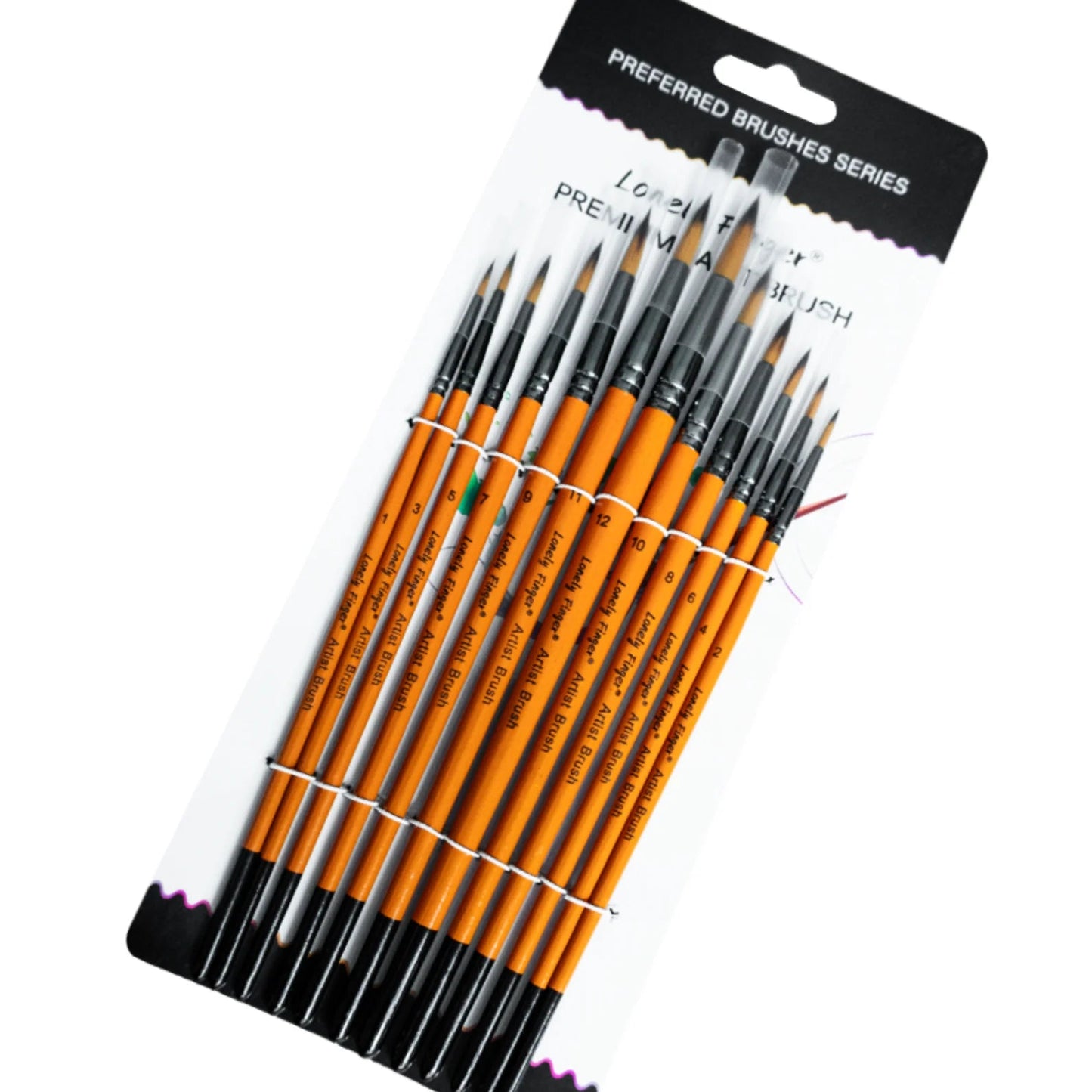 12/48pcs Premium Flat Art Paintbrush Set Durable Anti-Shedding Synthetic Nylon Bristles for Watercolor Acrylics Gouache Painting    Home Decor Supply | Online Retail | ShoreShopper.com