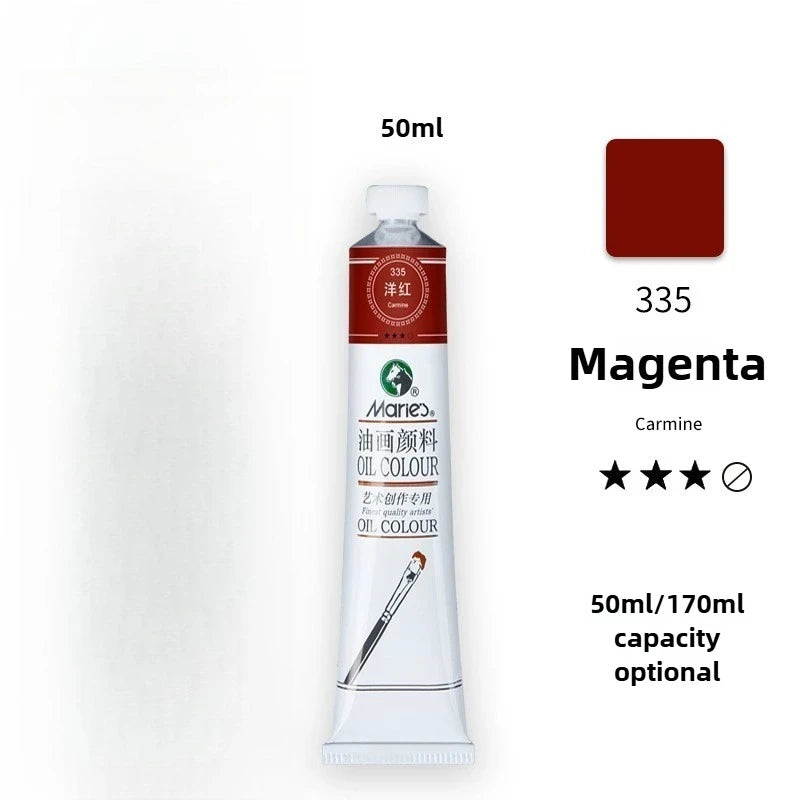 Maries Oil Paint 50ML Oil Painting Art Creation Pigment Large Oil Paint Paint Single Commonly Used 24 Colors    Home Decor Supply | Online Retail | ShoreShopper.com