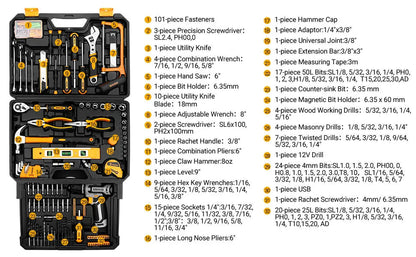 DEKO Home Mechanic Toolbox with 12V Power Cordless Drill Hand Repair Tools Sets Combo Kits Storage Organizer Drawer Case    Home Decor Supply | Online Retail | ShoreShopper.com