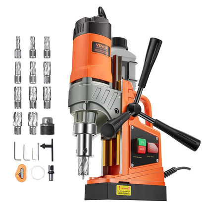SucceBuy 11PCs Magnetic Drill Motor 1.6 in 1450W Boring Diameter 850RPM Speed 2810 lbf Portable Electric Mag Drill Press    Home Decor Supply | Online Retail | ShoreShopper.com