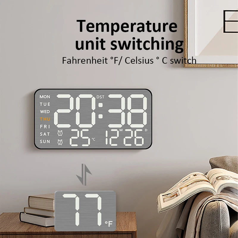 Mirror Brushed Finish Wall Clock Premium Modern Home Wall Clock    Home Decor Supply | Online Retail | ShoreShopper.com