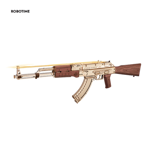 Robotime Rokr Automatic Rifle AK47 3D Wooden Gun Funny DIY Building Block Toys for Kids Adults Justice Guard Wooden PuzzleLQ901    Home Decor Supply | Online Retail | ShoreShopper.com
