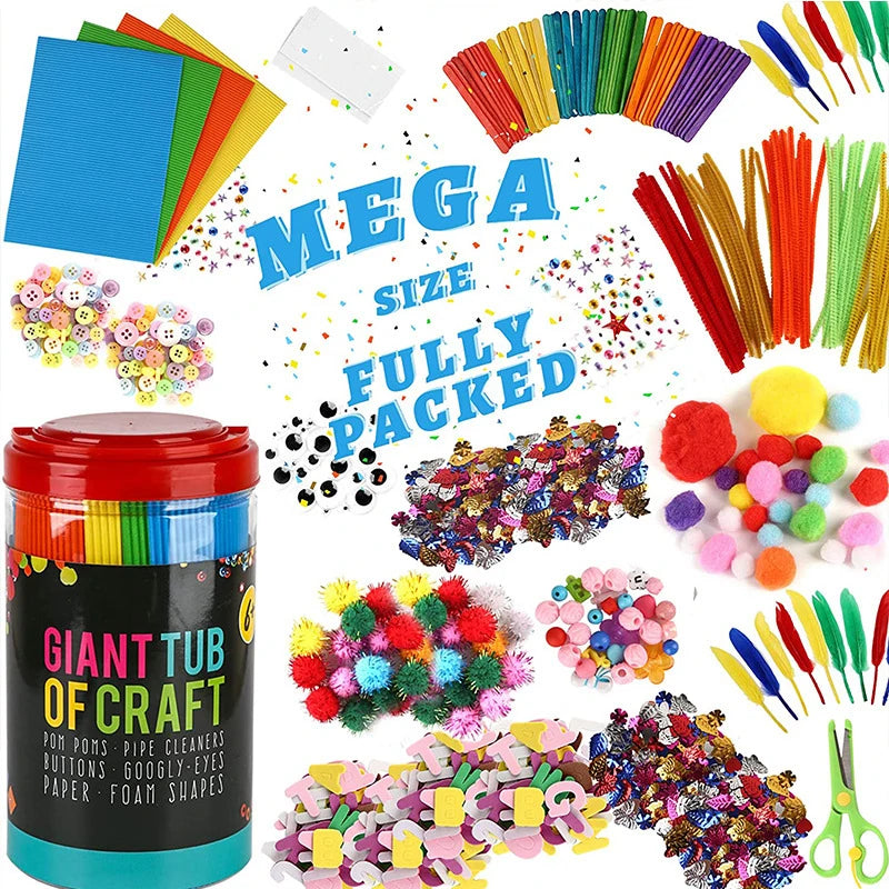 Arts and Crafts Supplies for Kids DIY Crafting School Kindergarten Homeschool Supplies Arts Set Toys for Children    Home Decor Supply | Online Retail | ShoreShopper.com
