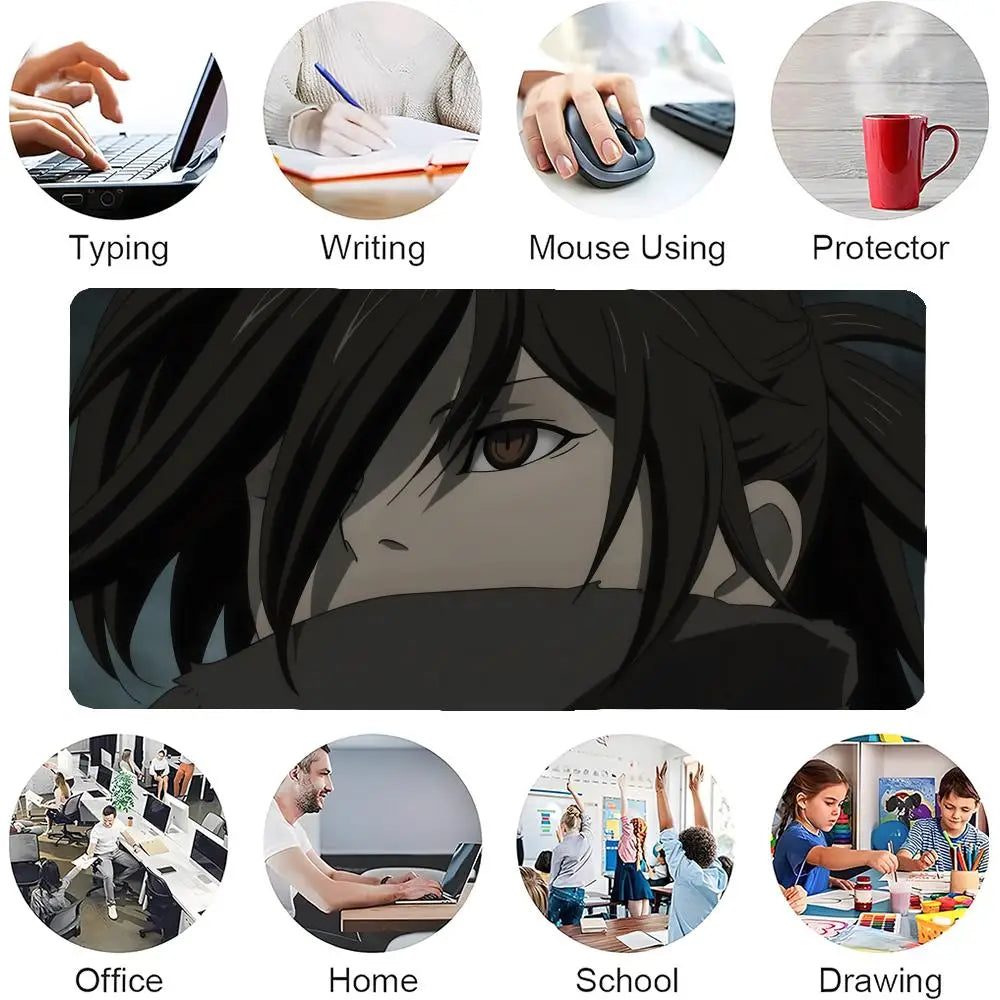 Anime The L-Legend Of Dororo And Hyakkimaru Mouse Pad Mousepad Large Gaming LockEdge Thickened Computer Keyboard Table Desk Mat - ShoreCo.Shop
