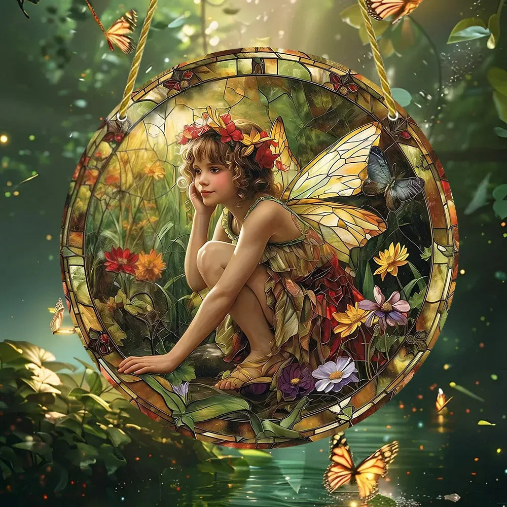 Enchanting Elf Fairy Acrylic Sun Catcher Window Door Display, Seasonal Summer Decor - for Home, Bar, for Daily Christmas Decor    Your Coastal Marketplace | Shoreshopper.com