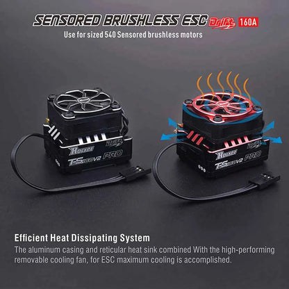Rocket RC Brushless Motor Thunder 540 Sensored 10.5T 13.5T 3.175 mm Shaft for 1/10 RC Racing Drift Car Parts Surpass Hobby