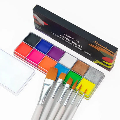 20 Colors Face Body Oil Painting Paint Pigment Non Toxic Safe Kids Flash Tattoo Painting with Brush Art Halloween Cosplay Party    Home Decor Supply | Online Retail | ShoreShopper.com