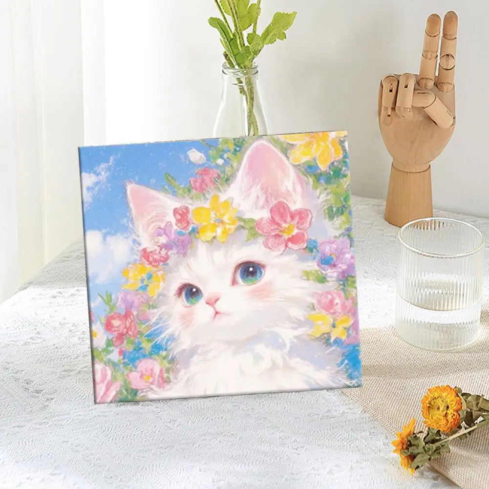 Oil Painting By Number House Tree DIY Digital Oil Painting Scenery Drawing Numbers Adults Kit Cat Handmade Gift Home Decor Gifts    Home Decor Supply | Online Retail | ShoreShopper.com