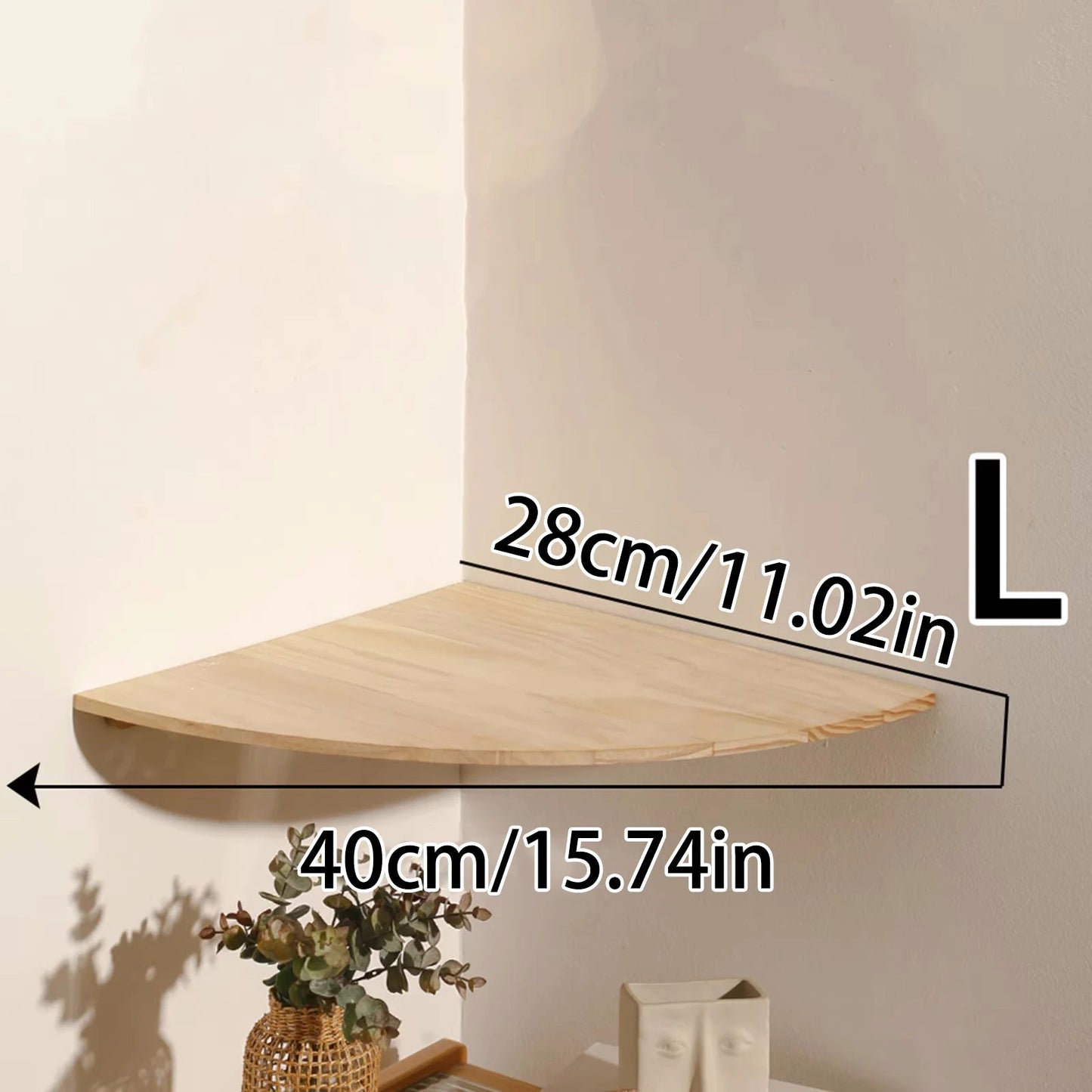 Scalloped Corner Shelves Floating Wall Shelf Storage Rack Wooden Wall Decor Bedroom Living Room Kitchen  Home Decorations Ledge    Home Decor Supply | Online Retail | ShoreShopper.com