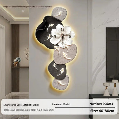 Wall Clock Modern Minimalist Nine Koi Fish Large Silent Wall Clock Home Decor Living Room Bedroom TV Background No Drilling    Home Decor Supply | Online Retail | ShoreShopper.com