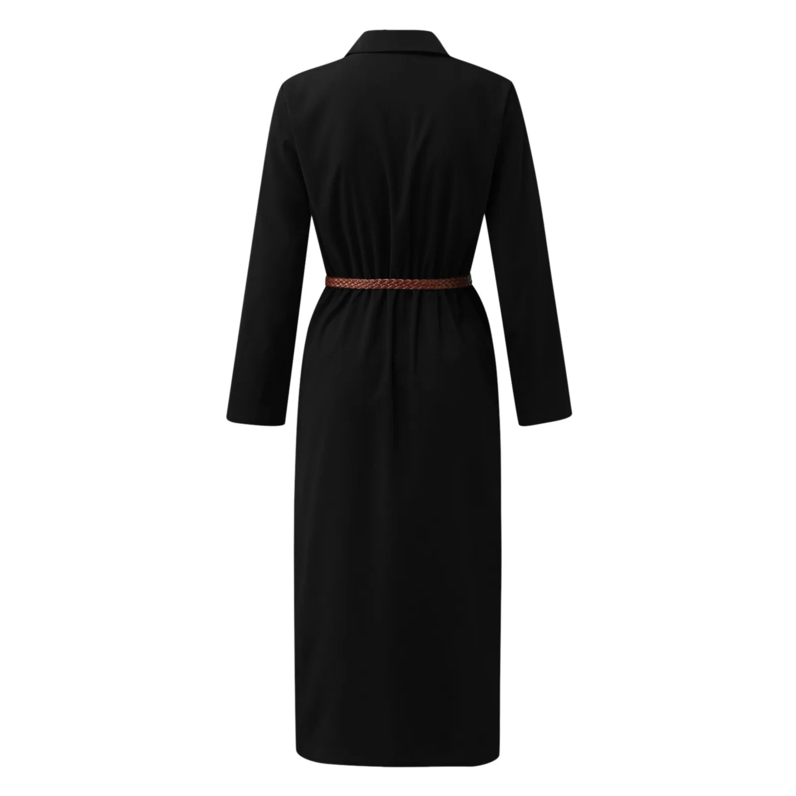 Womens Lace Up Tunic Dresses Summer Streetwear Long Sleeve Shirt Dresses With Belt casual Solid Color Linen Maxi Dress for women    Home Decor Supply | Online Retail | ShoreShopper.com
