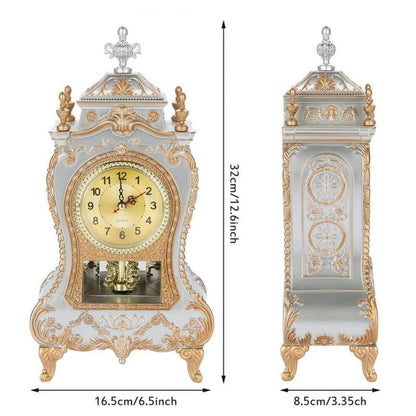 Desk Alarm Clock Vintage Clock Classical Royalty Sitting Room Desk Imperial Furnishing Creative Sit Pendulum Clock    Home Decor Supply | Online Retail | ShoreShopper.com