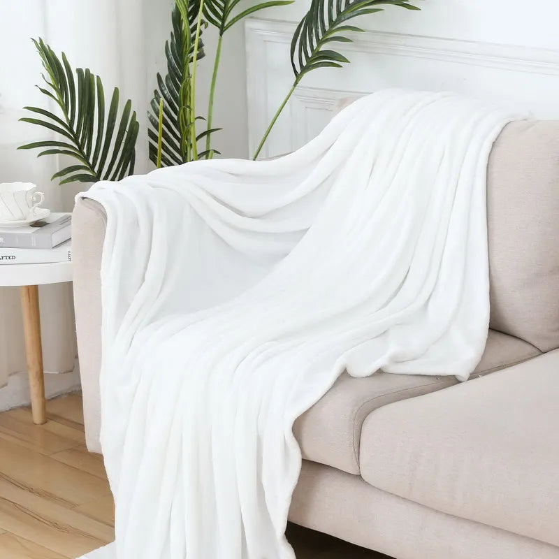 Fluffy Coral Velvet Blanket Flannel Plush Comfortable Thickened and Warm Soft Sofa Throw Blanket for Air-Conditioned Room Luxury    Your Coastal Marketplace | Shoreshopper.com
