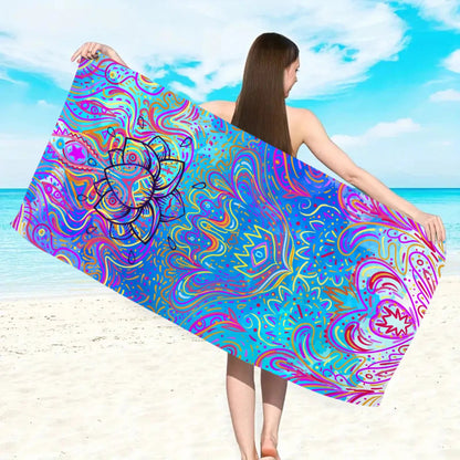 1pc Bohemian beach towel, ultra-fine fiber quick drying beach towel, multifunctional beach towel for beach swimming and vacation    Your Coastal Marketplace | Shoreshopper.com