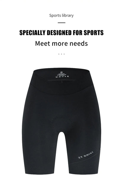 ZYKNIGT bib women's summer free cut hems, high-quality cycling shorts, breathable and quick drying sports pants - ShoreCo.Shop