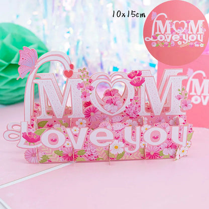 3D Creative Bouquet Gift Card for Mother Father Wife Friends Blessing Card Gift for Mothers Fathers Day Thank You Greeting Cards    Your Coastal Marketplace | Shoreshopper.com