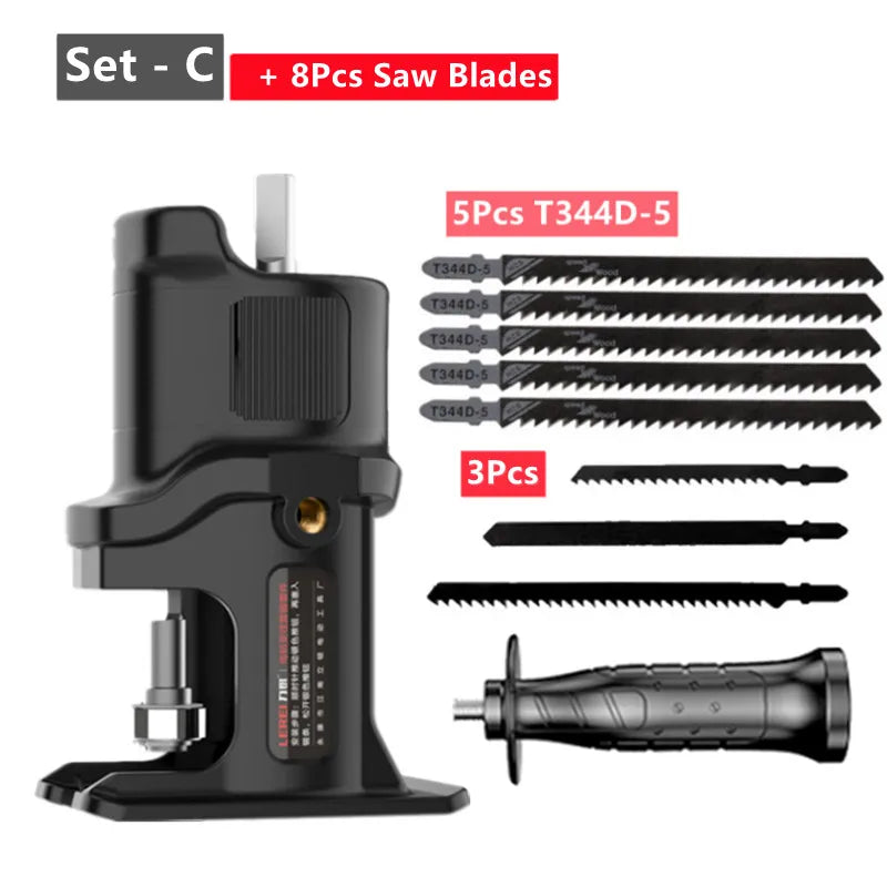 Portable Reciprocating Saw Adapter Electric Drill Modified Electric JigSaw Curve Saw Power Tool for Wood PVC Steel Pipe Cutting    Home Decor Supply | Online Retail | ShoreShopper.com