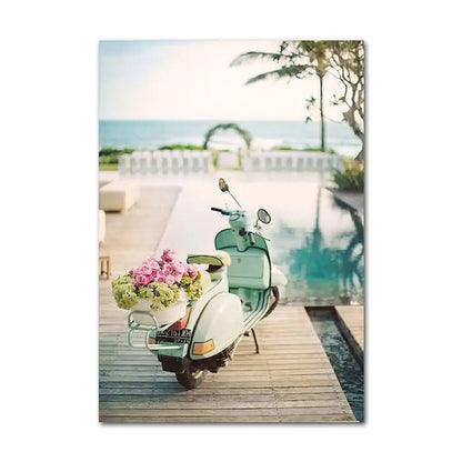 CHENISTORY-Acrylic Paint By Number Houses Scenery Picture, Green Plants On Canvas, Home Decoration    Home Decor Supply | Online Retail | ShoreShopper.com