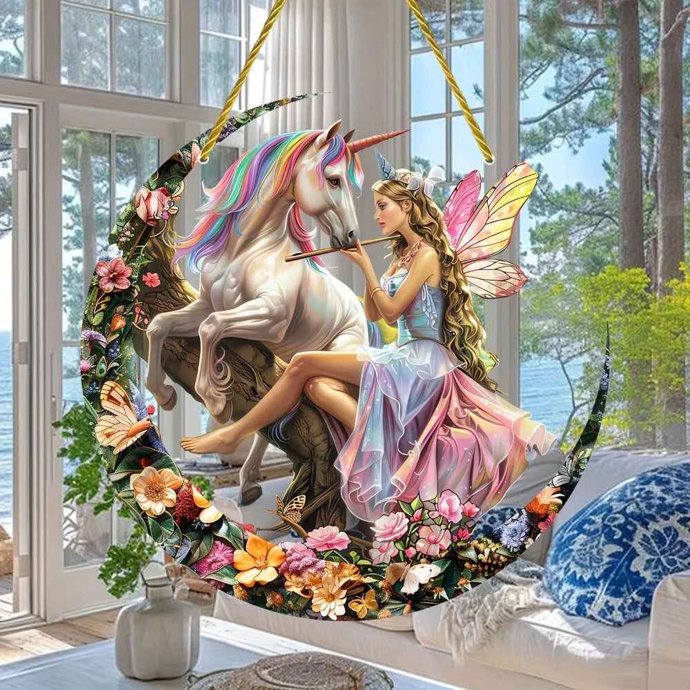 Enchanting Elf Fairy Acrylic Sun Catcher Window Door Display, Seasonal Summer Decor - for Home, Bar, for Daily Christmas Decor    Your Coastal Marketplace | Shoreshopper.com