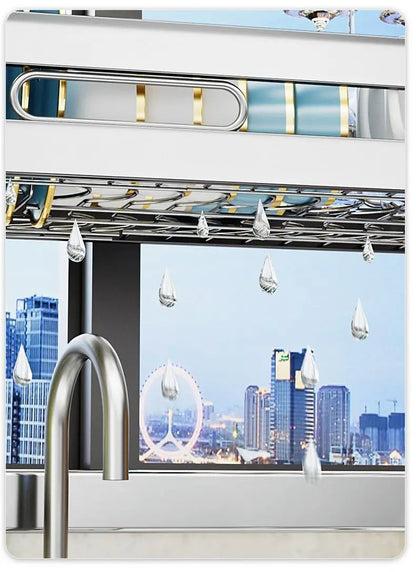 Stainless Steel Sink Shelf Bowl Drain Rack Kitchen Storage Rack Multifunctional Dish Cutlery Knife Spoon Sink Rack Set Organizer    Home Decor Supply | Online Retail | ShoreShopper.com