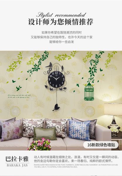 Creative Black Iron Swing Hanging Bird Wall Clock, Durable, Electronic, Large, Arts And Crafts, Modern Design    Home Decor Supply | Online Retail | ShoreShopper.com
