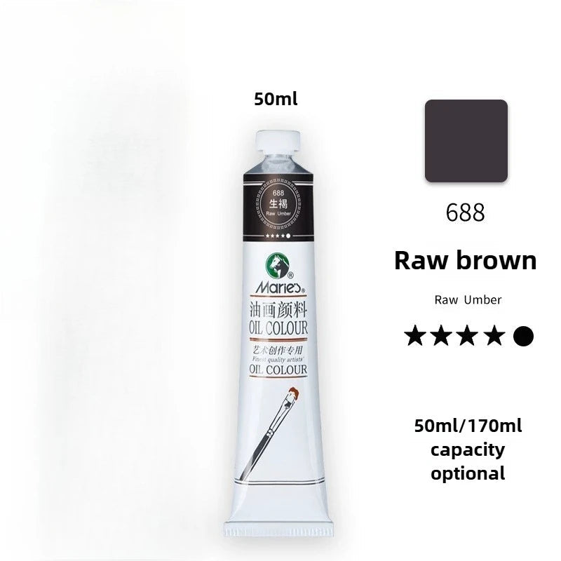 Maries Oil Paint 50ML Oil Painting Art Creation Pigment Large Oil Paint Paint Single Commonly Used 24 Colors    Home Decor Supply | Online Retail | ShoreShopper.com