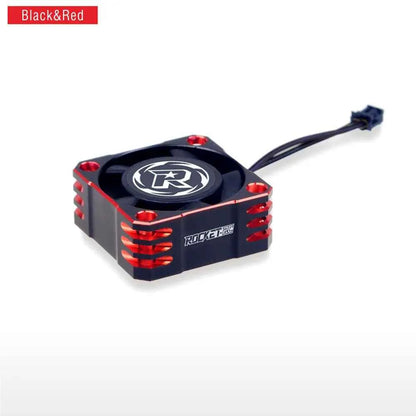 ROCKET-RC 25/30/35/40/50mm V2 Metal Cooling Fan 32000/28000/21000/16000/10000RPM for 1/8 1/10 1/12 RC Car 540/550/3650 Motor ESC