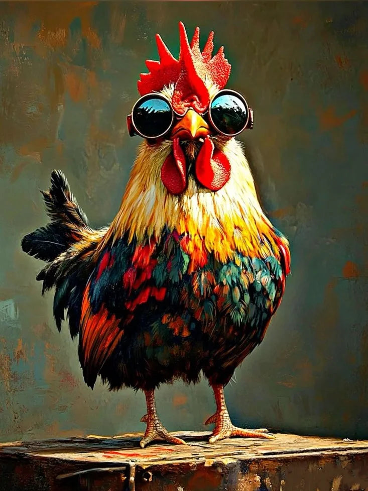 Pictures By Numbers Chicken Animal Paint Kit For Adults Digital Painting Oil Painting For Living Room Home Interesting Gift    Home Decor Supply | Online Retail | ShoreShopper.com