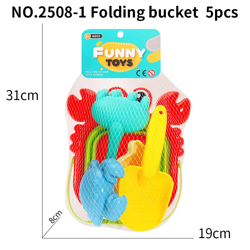 Beach Toys for Kids Sand Toys Set for Toddlers Sandbox Toys with Collapsible Bucket Shovel Rake Set Sand Molds Summer Outdoor    Your Coastal Marketplace | Shoreshopper.com