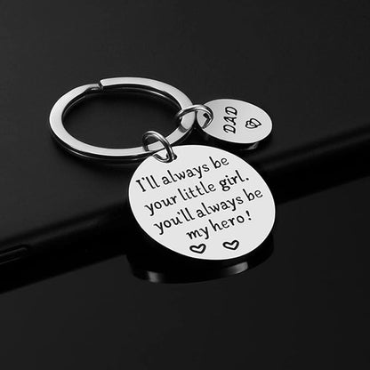 Father’s Day Gift Dad Gifts from Daughter for Birthday Christmas Valentine’s Day Father Daughter Keyring Stainless Steel Jewelry    Your Coastal Marketplace | Shoreshopper.com
