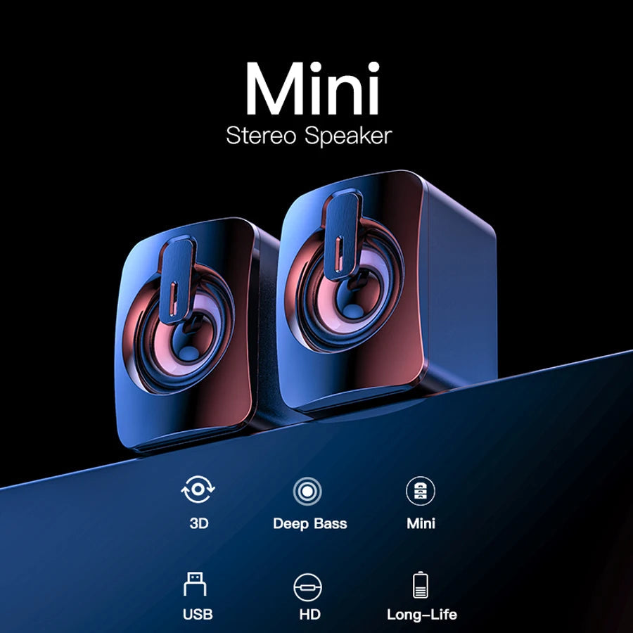Computer Speaker For PC Laptop Desktop Caixa De Som Sound Box Music Audio System Bocina Column Acoustics Coluna Amplified Unit    Home Decor Supply | Online Retail | ShoreShopper.com