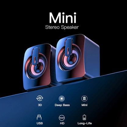 Computer Speaker For PC Laptop Desktop Caixa De Som Sound Box Music Audio System Bocina Column Acoustics Coluna Amplified Unit    Home Decor Supply | Online Retail | ShoreShopper.com